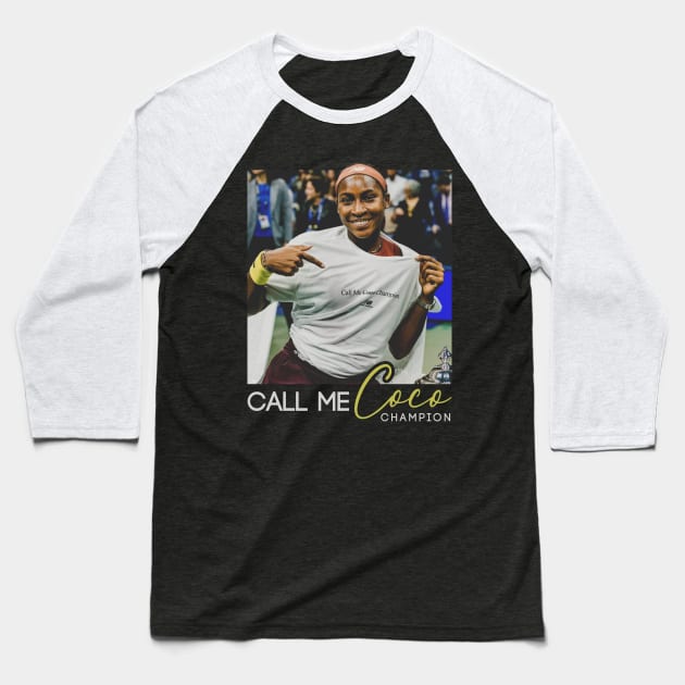call me coco champion tennis player Baseball T-Shirt by Doxie Greeting